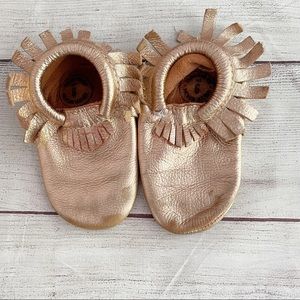 Freshly Picked Rose Gold Metallic Moccasin